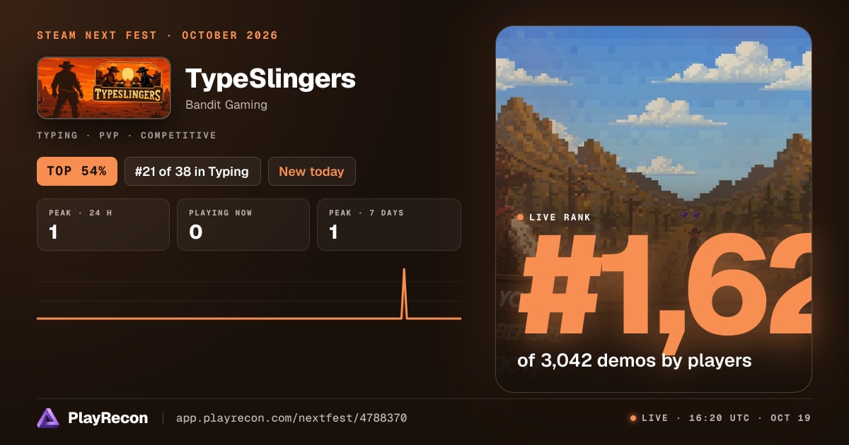 TypeSlingers allo Steam Next Fest