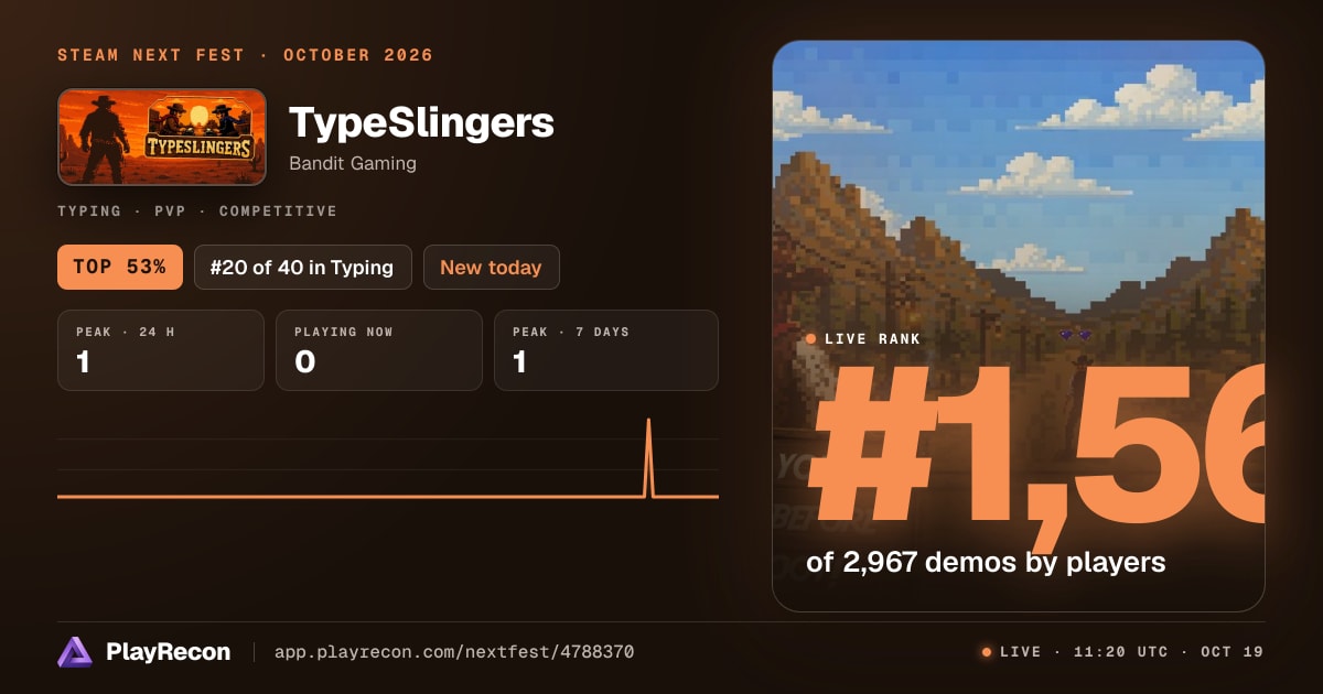 TypeSlingers на Steam Next Fest