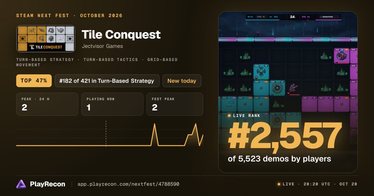 Tile Conquest in Steam Next Fest