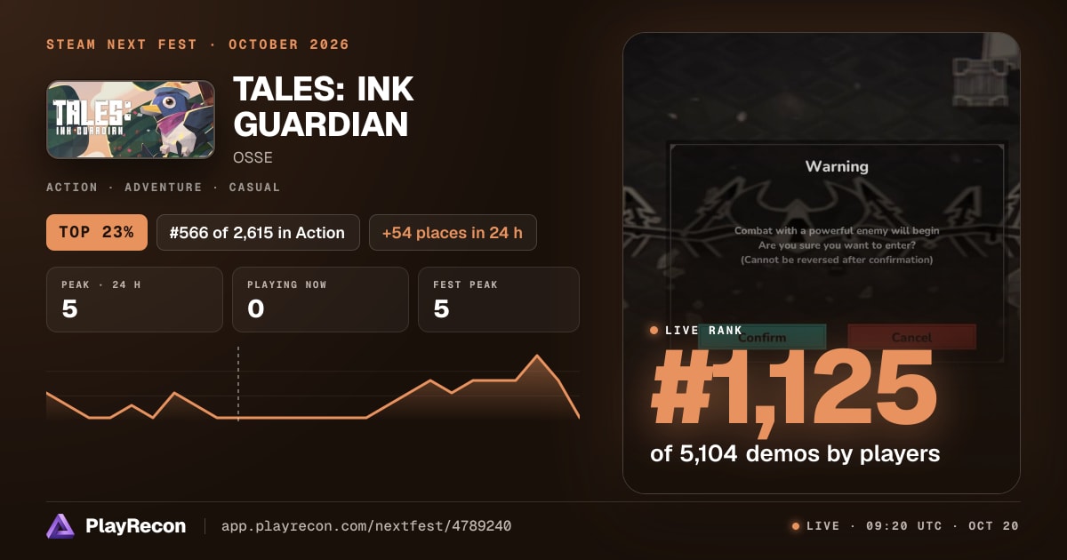 TALES: INK GUARDIAN en el Steam Next Fest