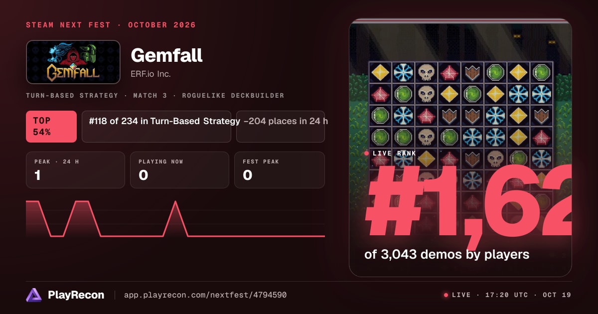 Gemfall in Steam Next Fest