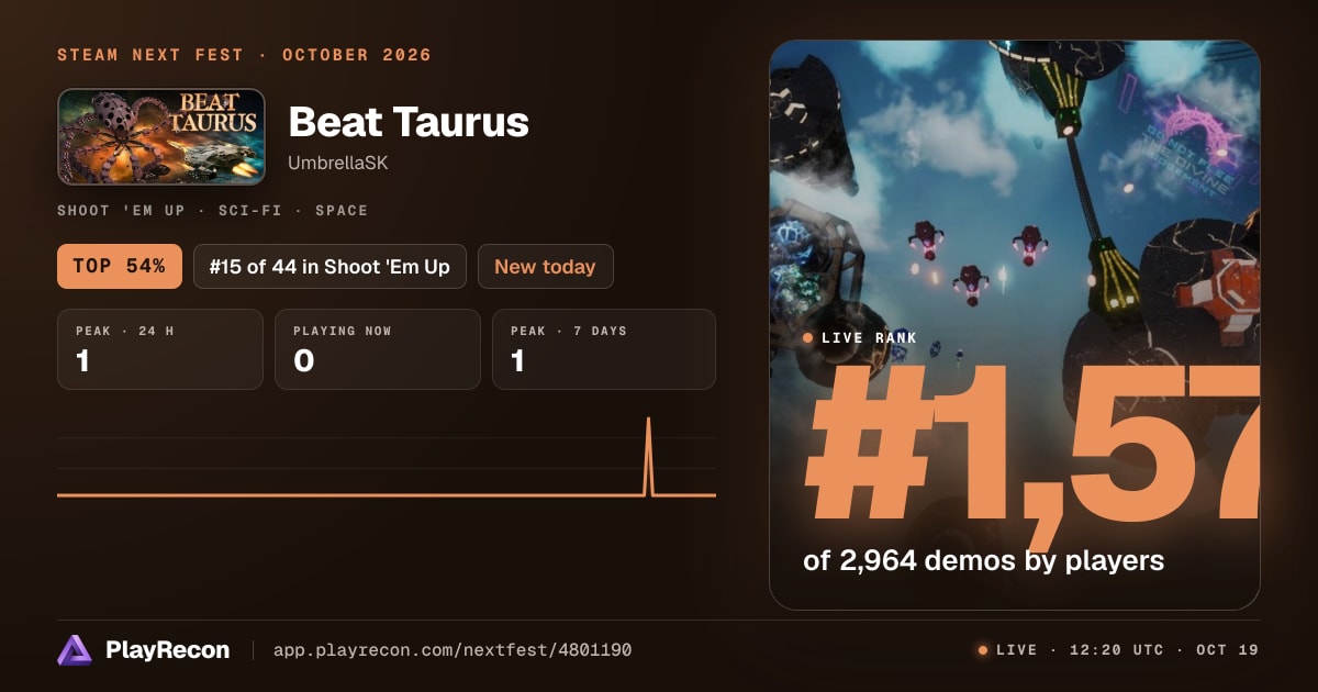 Beat Taurus allo Steam Next Fest
