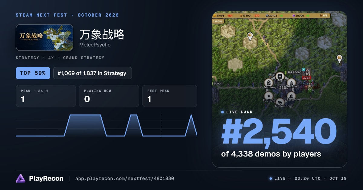 万象战略 in Steam Next Fest