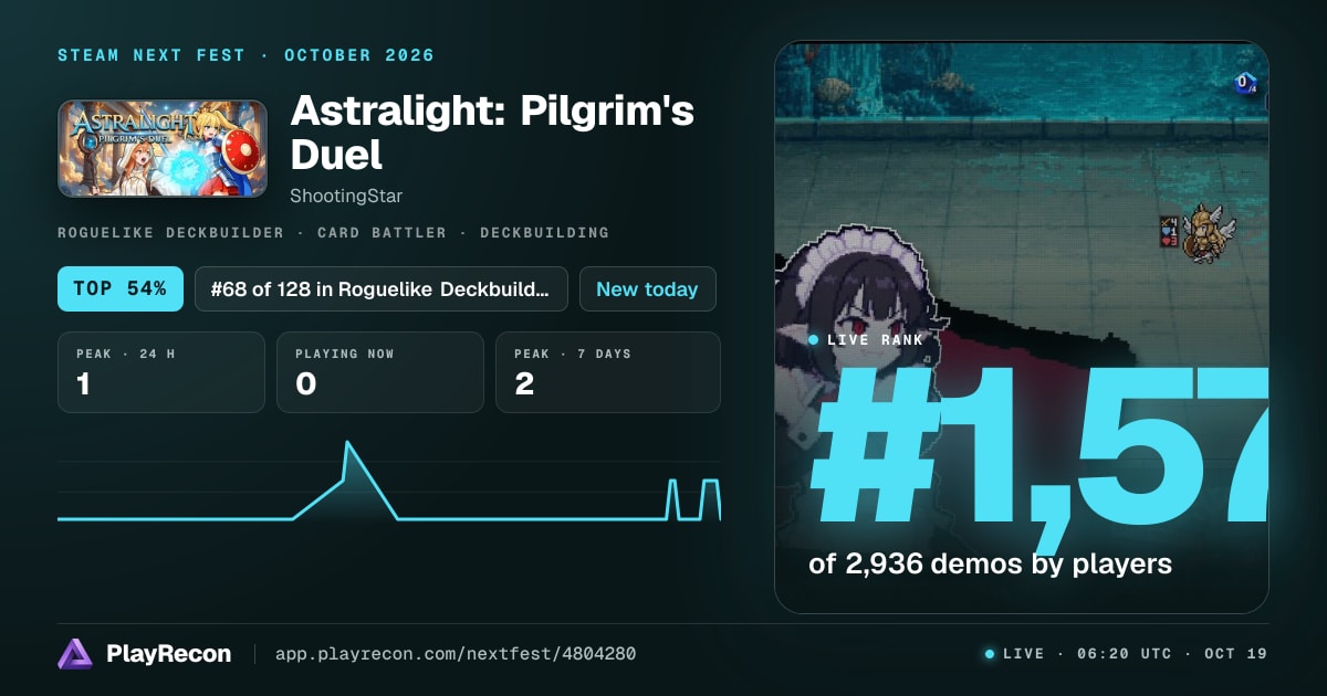 Astralight: Pilgrim's Duel in Steam Next Fest