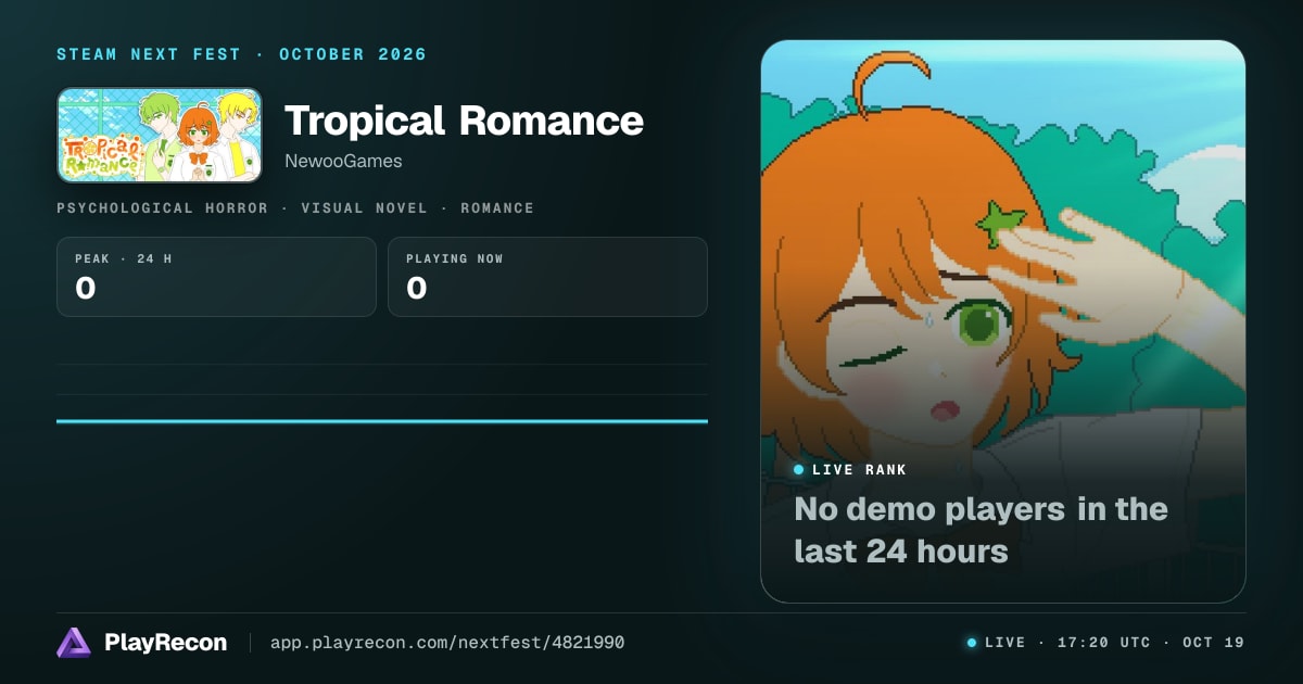 Tropical Romance im Steam Next Fest