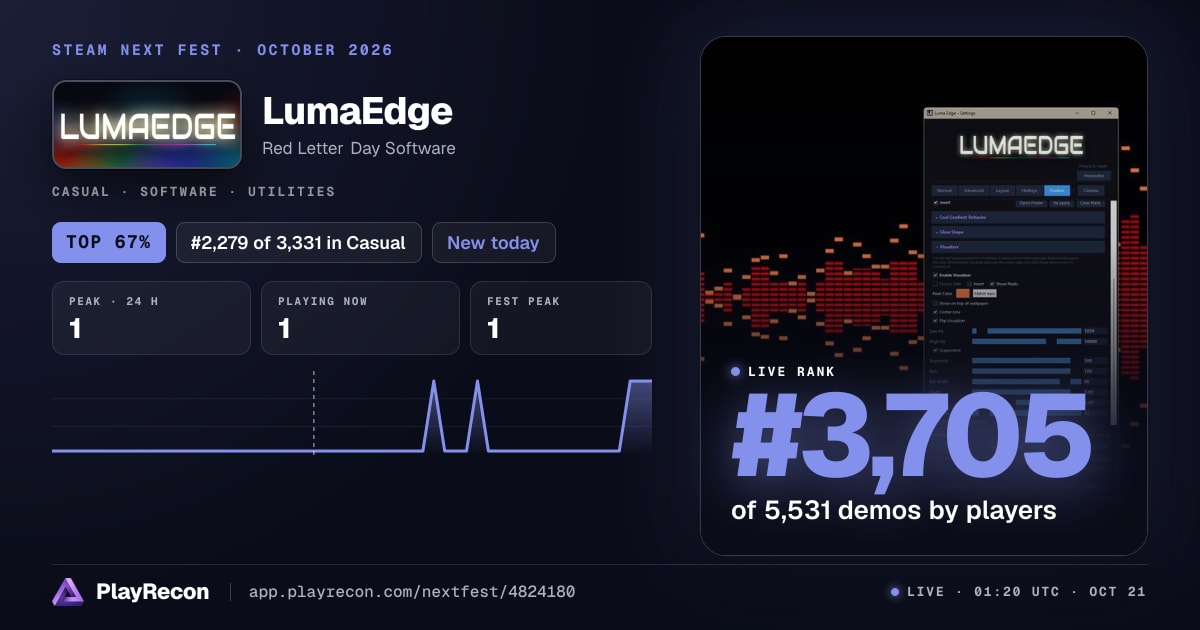 LumaEdge in Steam Next Fest
