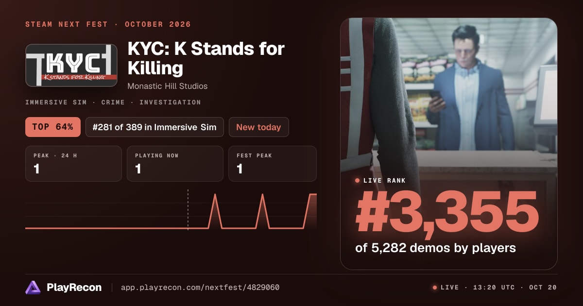KYC: K Stands for Killing in Steam Next Fest