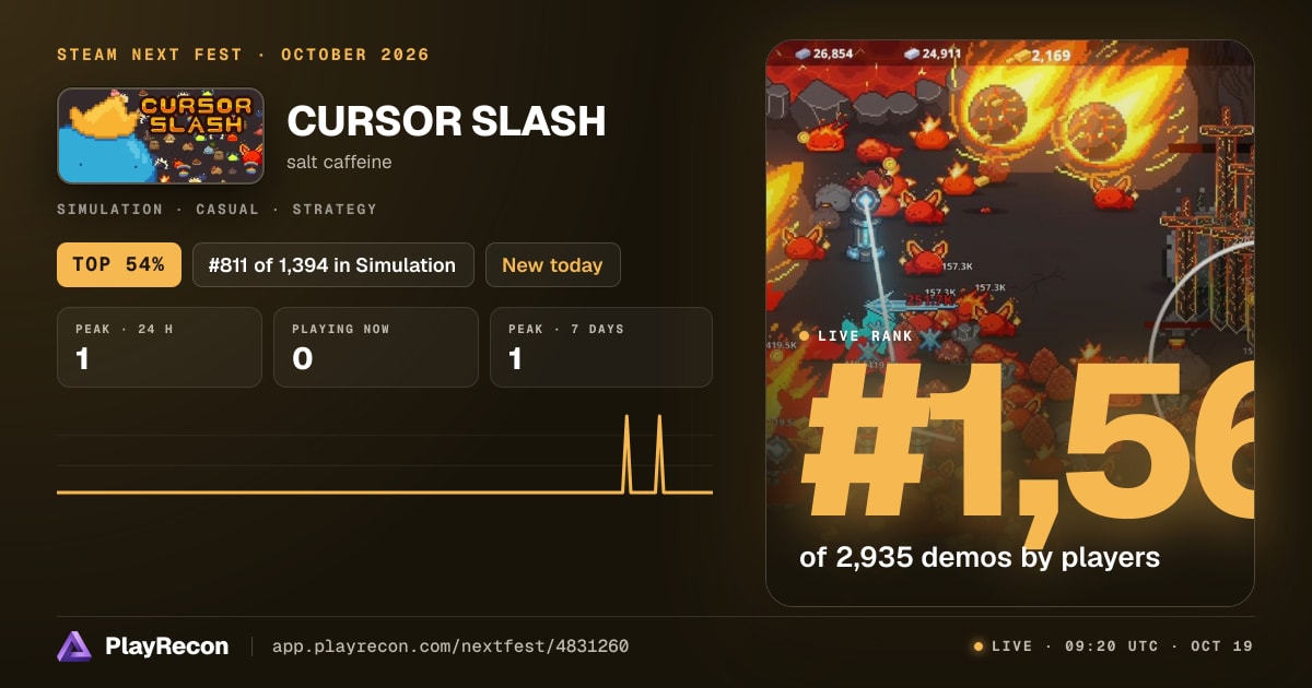 CURSOR SLASH im Steam Next Fest