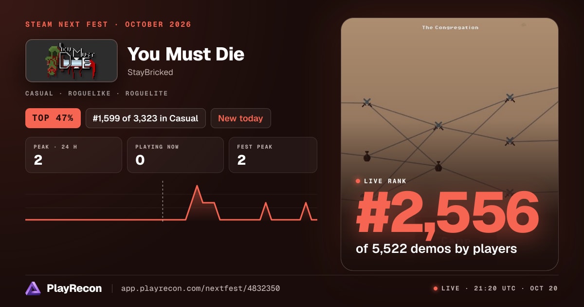You Must Die allo Steam Next Fest