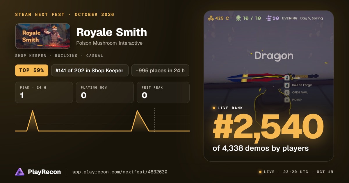 Royale Smith in Steam Next Fest