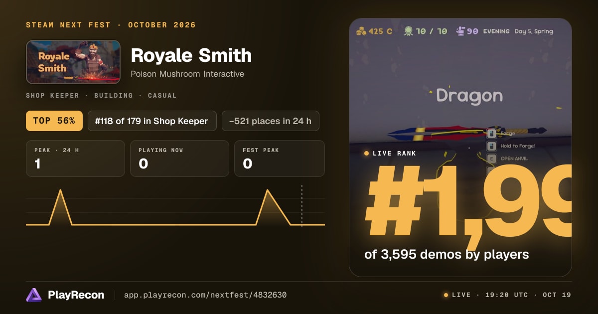 Royale Smith en el Steam Next Fest