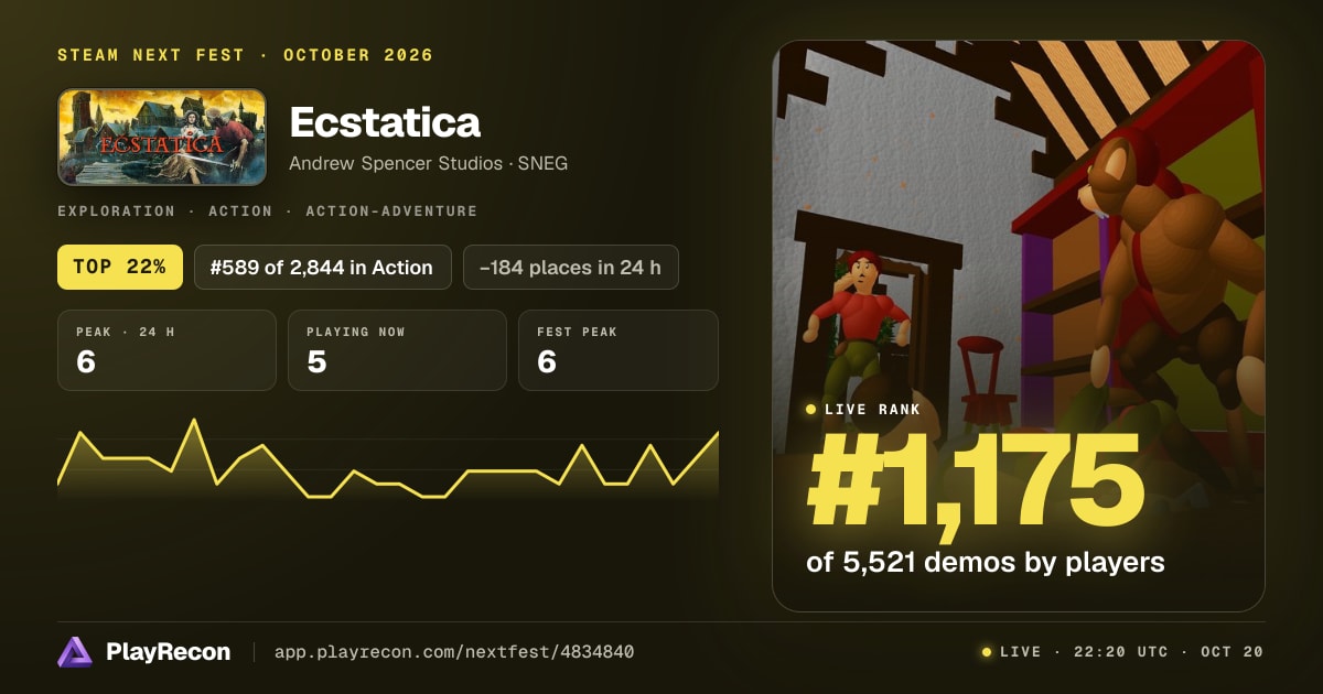 Ecstatica на Steam Next Fest