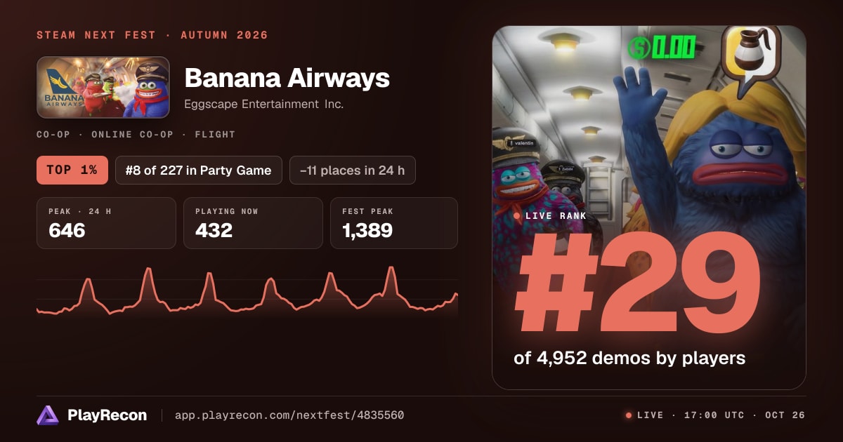 Banana Airways in Steam Next Fest