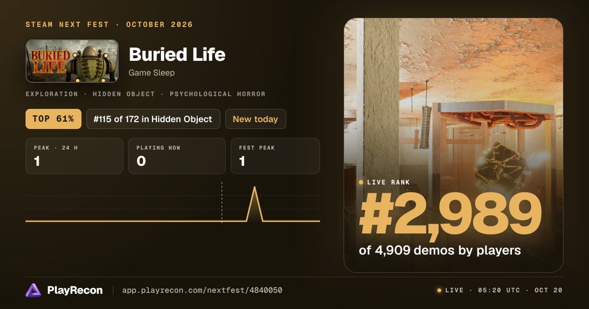 Buried Life in Steam Next Fest