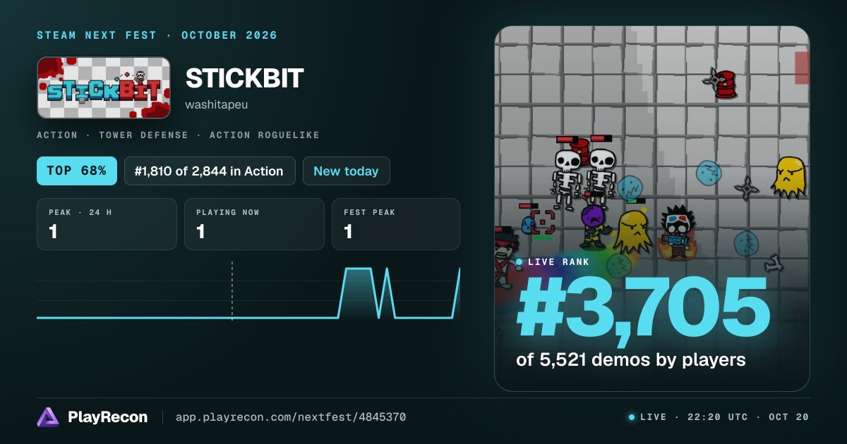 STICKBIT in Steam Next Fest