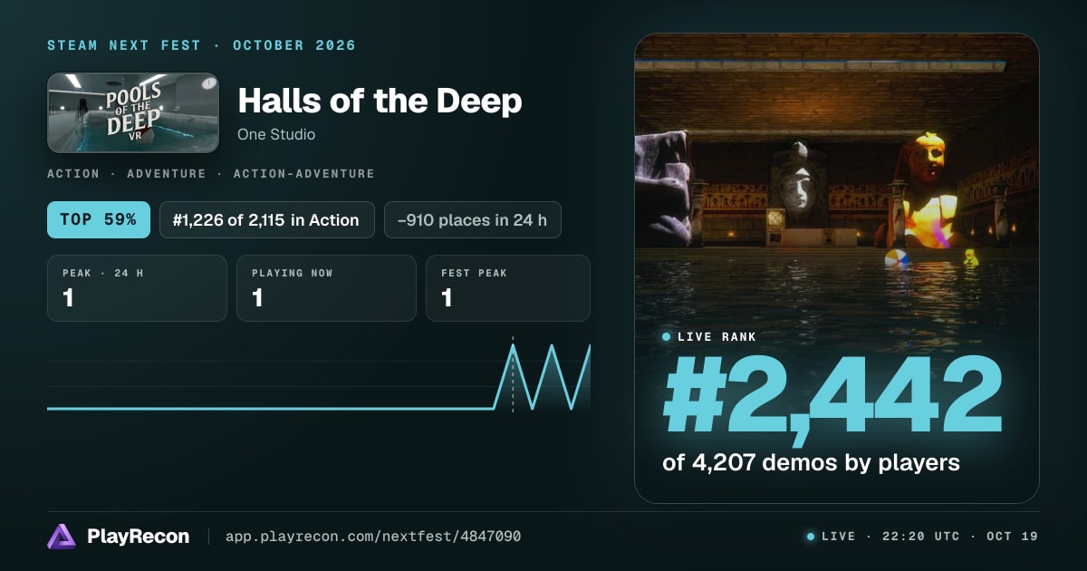 Halls of the Deep in Steam Next Fest