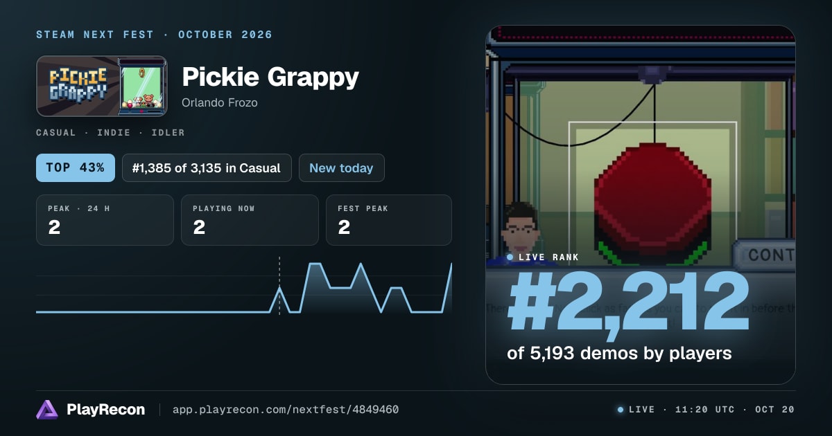 Pickie Grappy allo Steam Next Fest