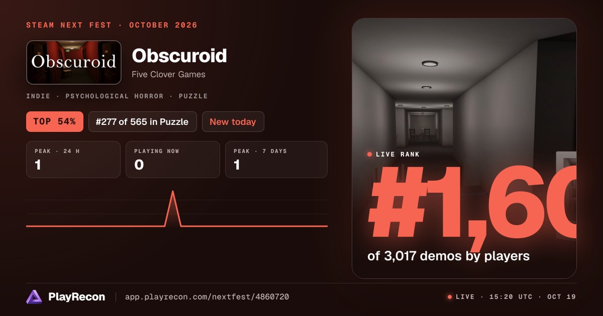 Obscuroid in Steam Next Fest