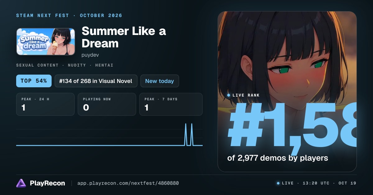 Summer Like a Dream en el Steam Next Fest