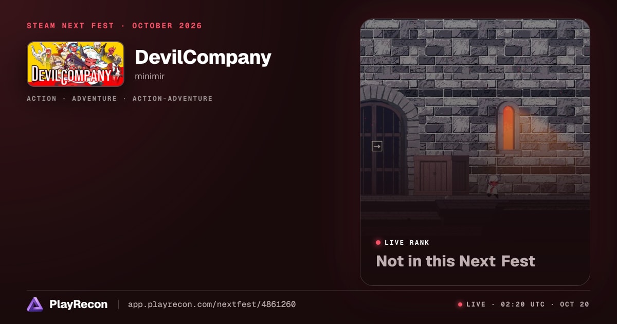 DevilCompany allo Steam Next Fest