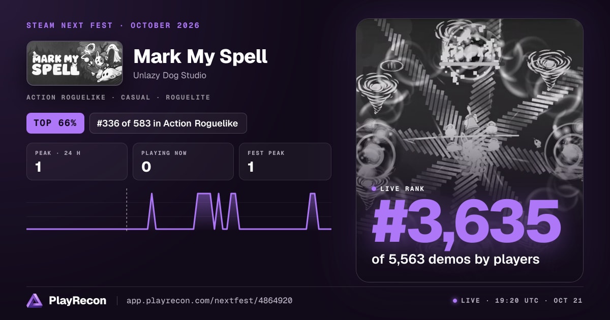 Mark My Spell im Steam Next Fest