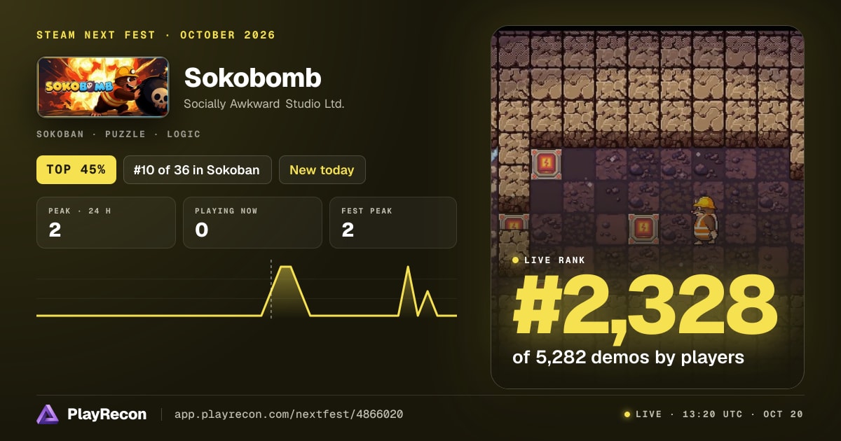 Sokobomb на Steam Next Fest