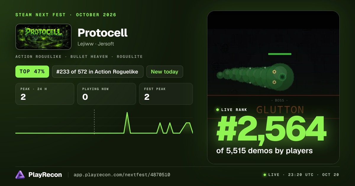 Protocell im Steam Next Fest