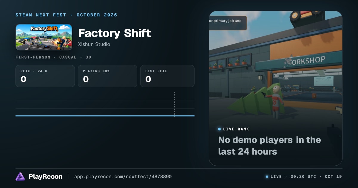 Factory Shift im Steam Next Fest