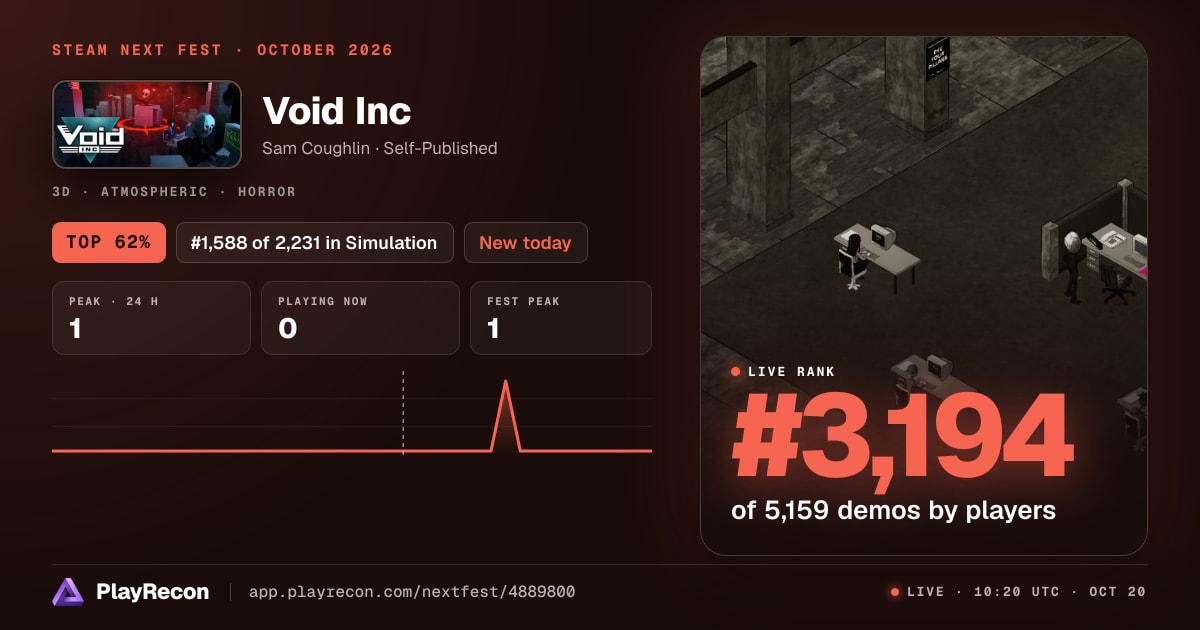 Void Inc in Steam Next Fest