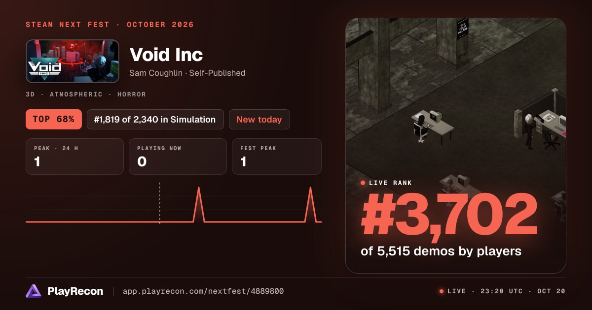 Void Inc im Steam Next Fest