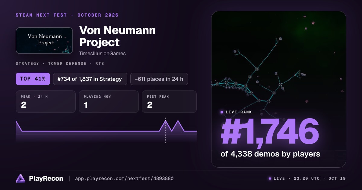 Von Neumann Project im Steam Next Fest