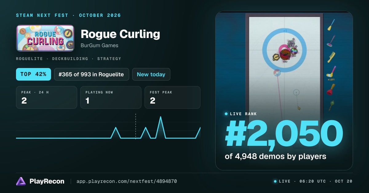 Rogue Curling in Steam Next Fest
