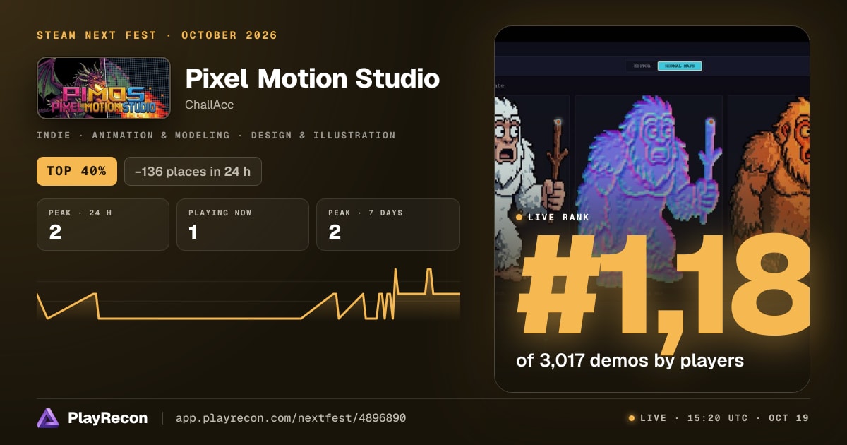 Pixel Motion Studio in Steam Next Fest