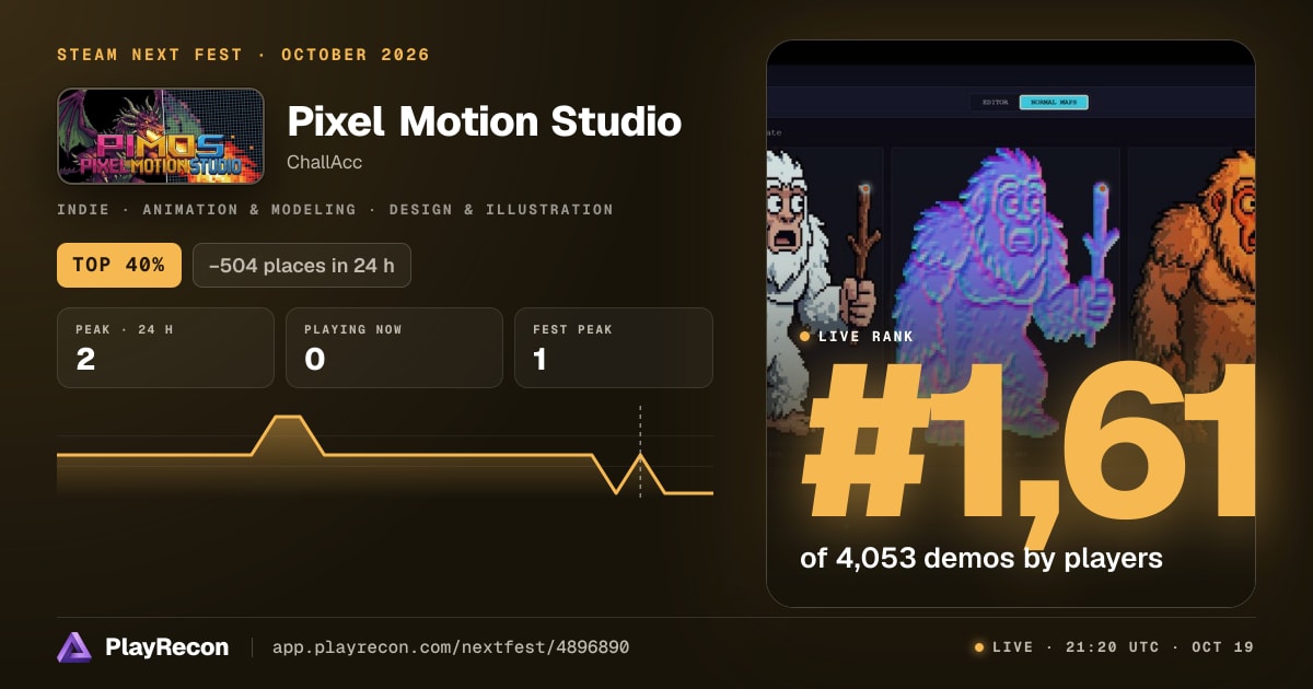 Pixel Motion Studio im Steam Next Fest