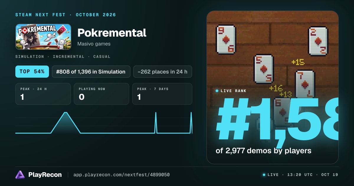 Pokremental на Steam Next Fest