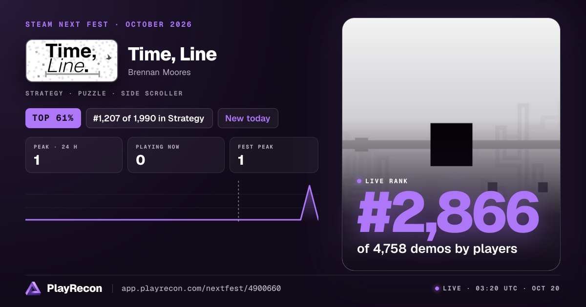 Time, Line in Steam Next Fest