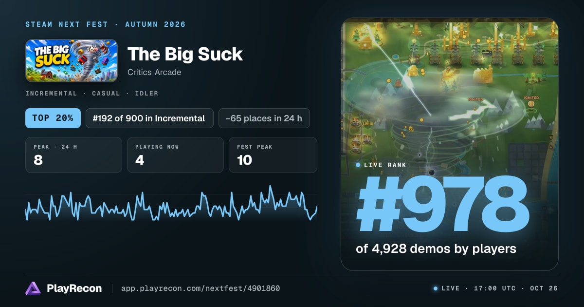 The Big Suck en el Steam Next Fest