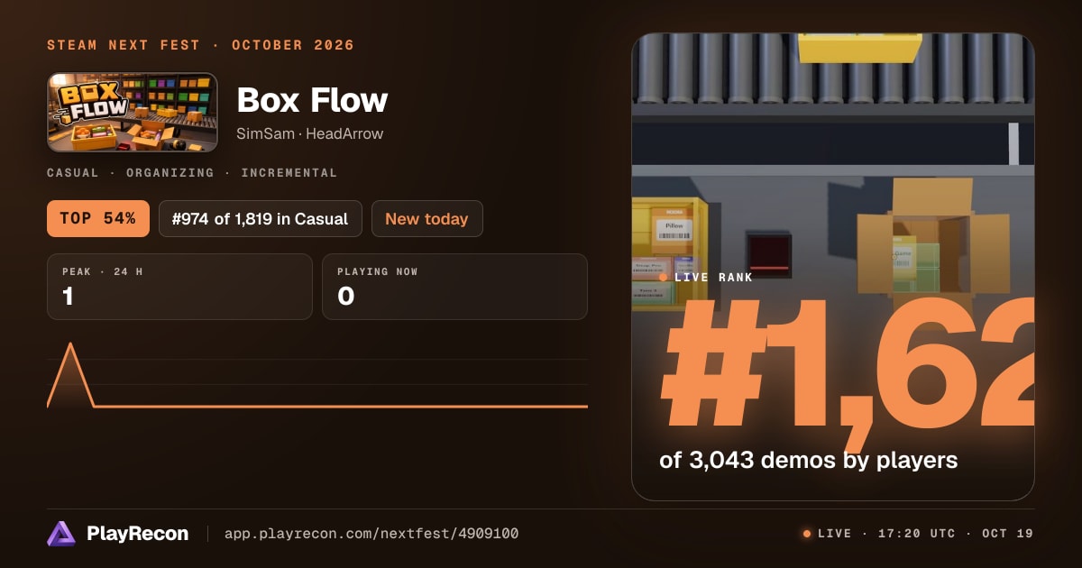 Box Flow in Steam Next Fest