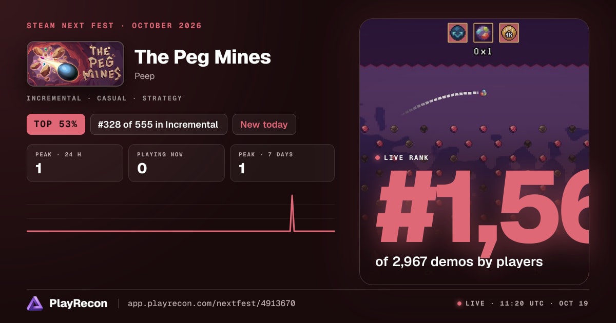 The Peg Mines in Steam Next Fest