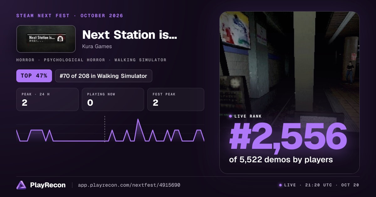 Next Station is... in Steam Next Fest