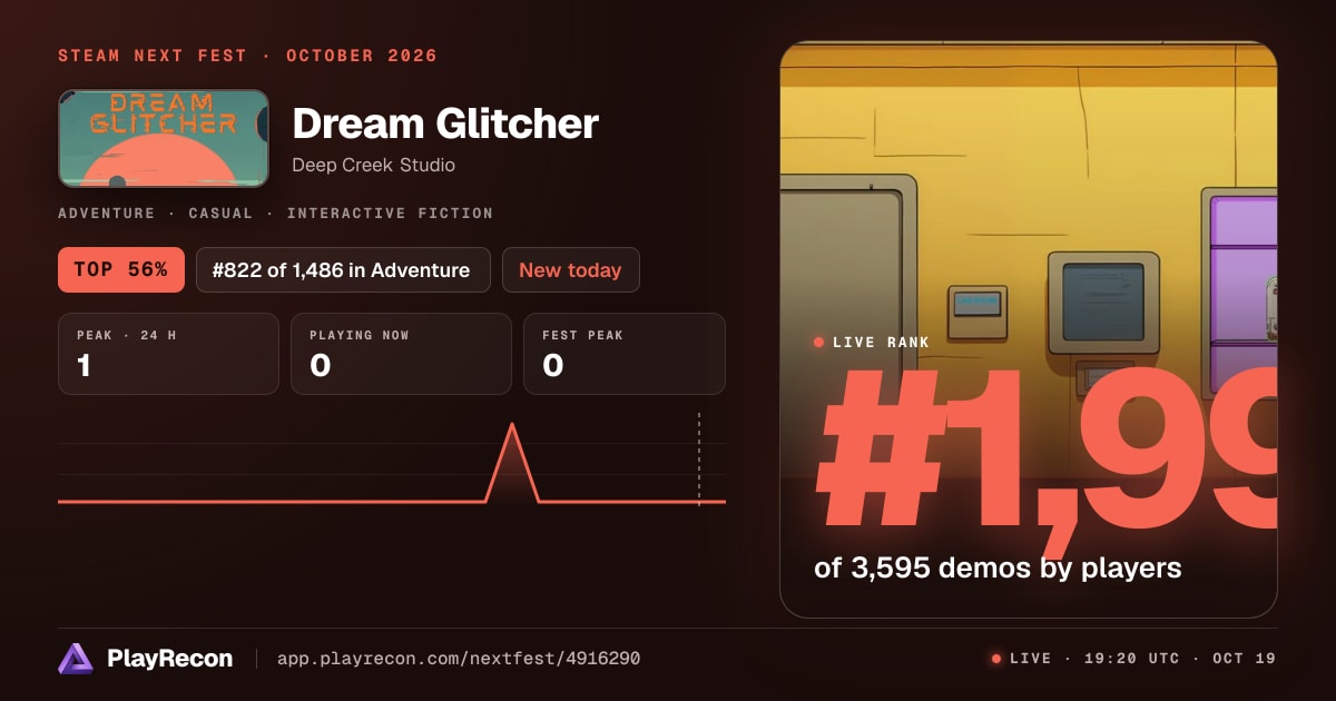 Dream Glitcher im Steam Next Fest