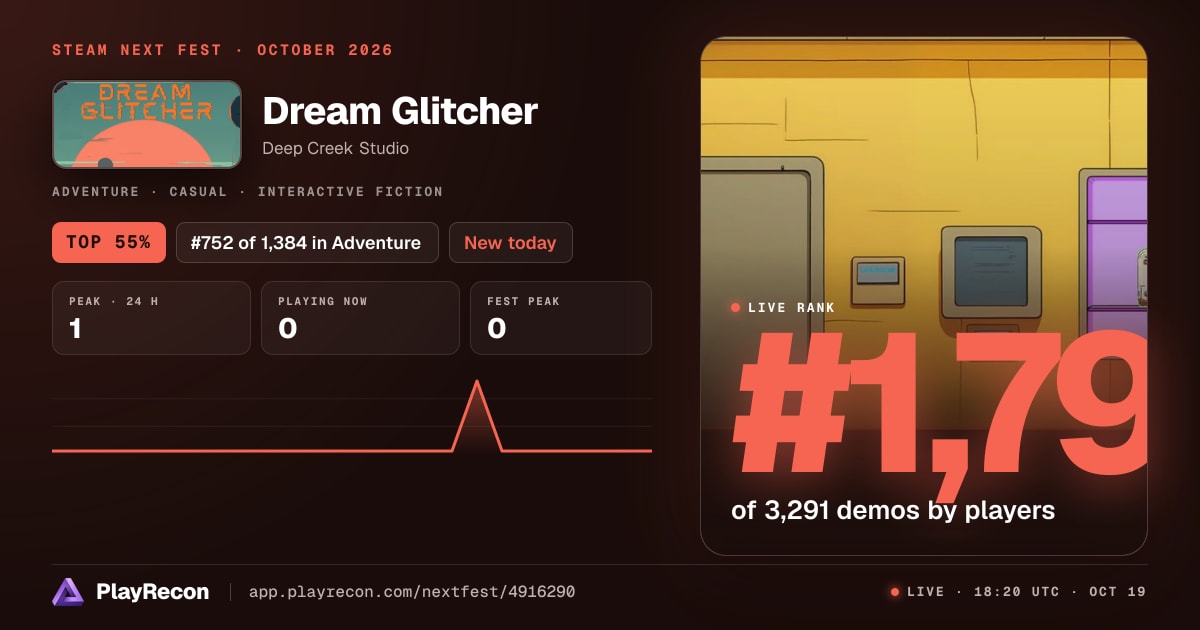 Dream Glitcher en el Steam Next Fest