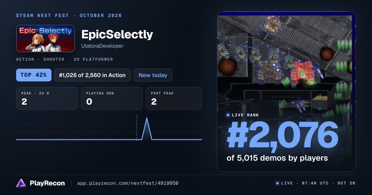 EpicSelectly in Steam Next Fest