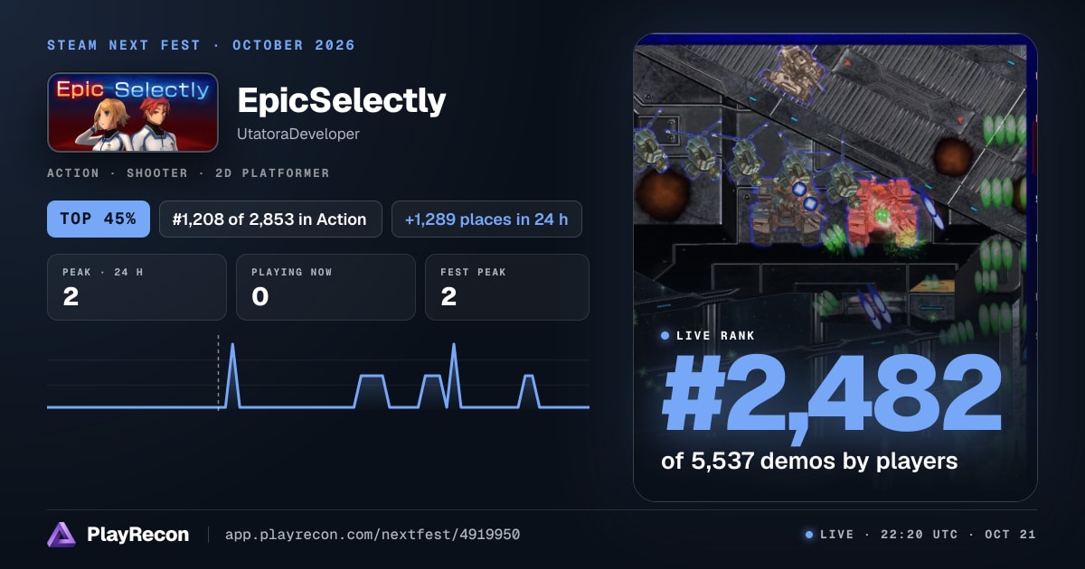 EpicSelectly на Steam Next Fest