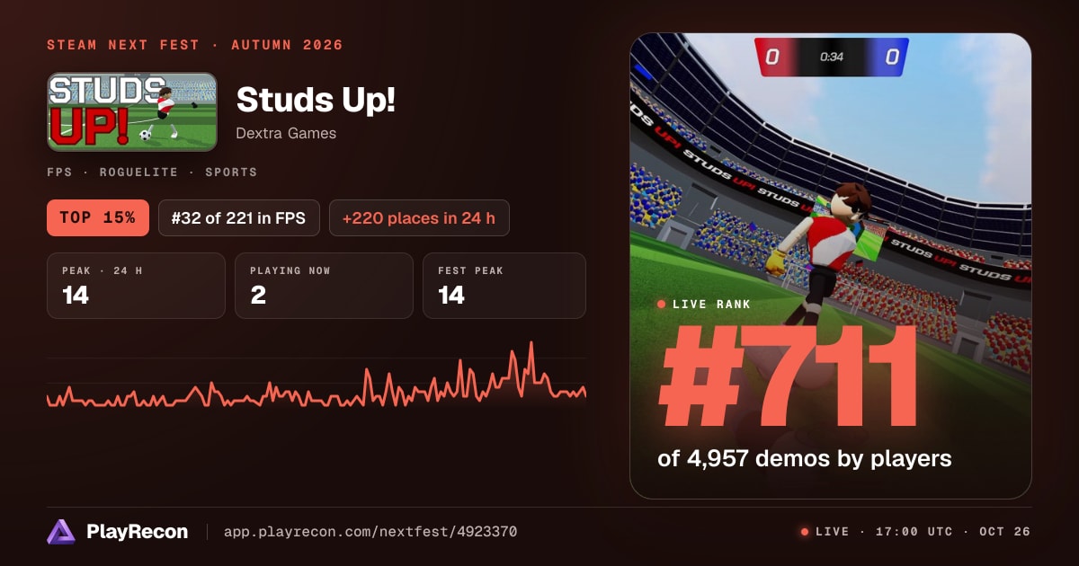 Studs Up! in Steam Next Fest