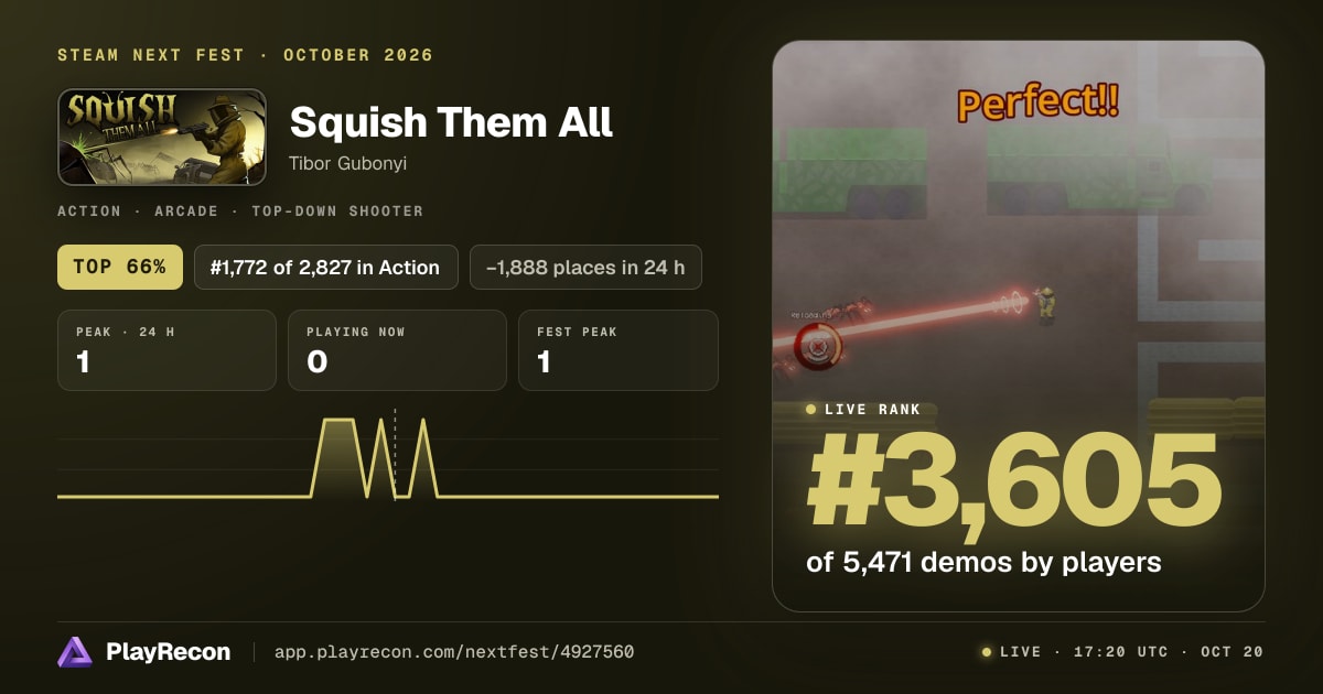 Squish Them All im Steam Next Fest
