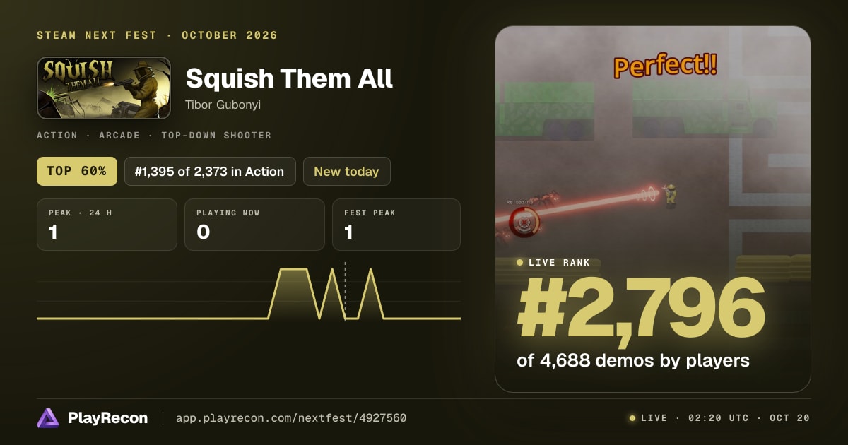 Squish Them All in Steam Next Fest