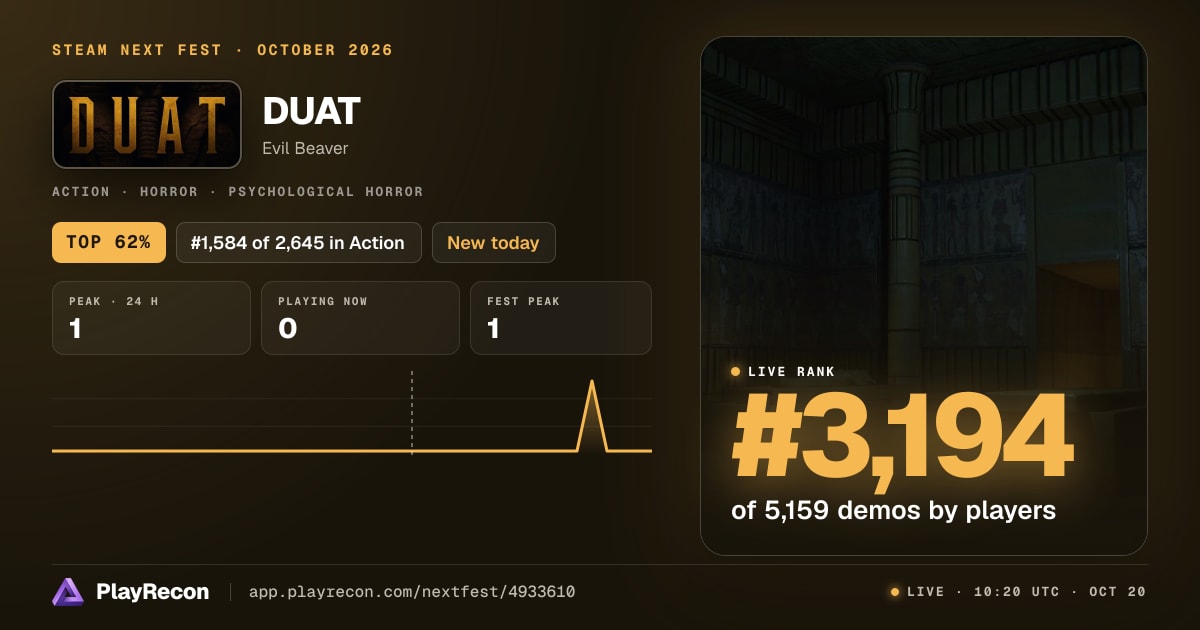 DUAT in Steam Next Fest