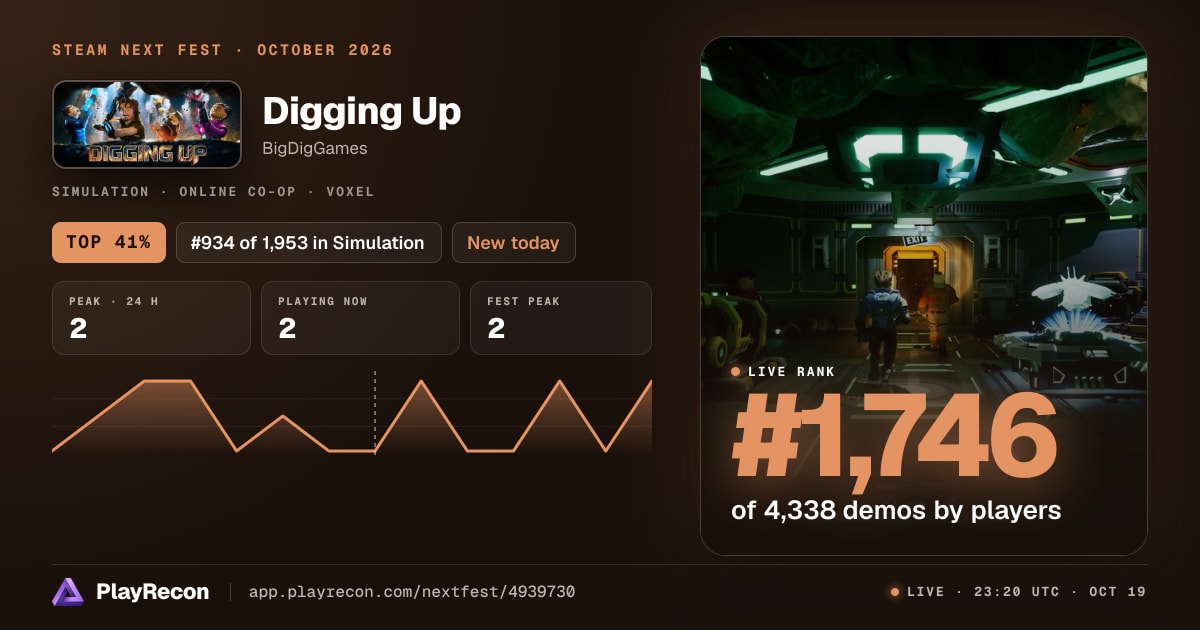 Digging Up in Steam Next Fest