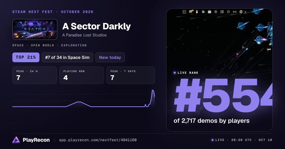 A Sector Darkly in Steam Next Fest